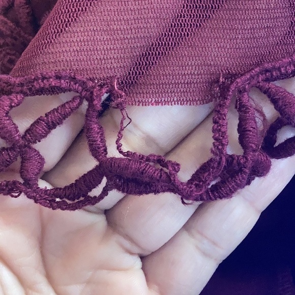 Free People Skyscraper Bodycon Dress Burgundy Size XS - Picture 10 of 10